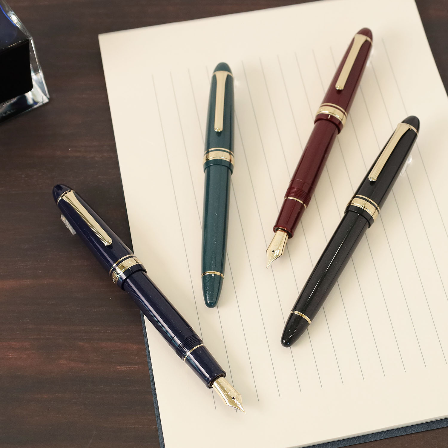 Sailor 1911L 18k Shining Green GT Fountain pen - Vulpen / Fountain